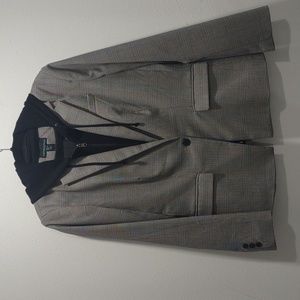 Cynthia Rowley Hoodie Blazer Black & Grey Size XL